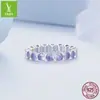 Conjunto de joias de brinco de zircônia roxa requintada charm original de prata brincos de prata s925 elegantes de luxo atacado