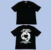 Arte Antwerp Versão de Luxo Estilo de Rua Americano Estampa Retro Camiseta Casual Masculina de Manga Curta Tendência