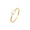 Anel de Zircônia K-Style Mais Vendido para Mulheres Estilo Ins Nicho High-End Aço Inoxidável DIY Joias de Luxo Acessíveis Atacado