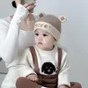 Gorros Infantiles Invierno 2025 Niños y Niñas Gorros con Protección para Orejas Gorros Tejidos para Bebés Estilo Coreano Gorros Cálidos de Lana 1-2 Años 0