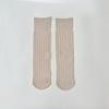 Calcetines Ice Ice para Mujer Calcetines Delgados de Encaje Apilables de Primavera y Verano Calcetines de Seda de Hielo de Verano para Mujer Calcetines Blancos de Tubo Medio