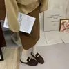 Pantuflas tipo mula de estilo británico para mujer, nueva colección otoño 2026, sandalias versátiles, cómodas, casuales y fáciles de usar de punta cerrada, pantuflas estilo Birkenstock