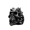 Guerreiro de Aço novo estilo punk caveira anel de titânio Amazon AliExpress anel retrô de aço inoxidável