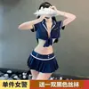 Secretária Maid Sexy Irmã de Voo Vestido terno Roupa íntima Role-playing Casal Camisola Transparente