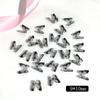 10 Manicura Antiguo Translúcido Negro Mariposa Joyería Hada Resina Mariposa Popular Caliente Estéreo Accesorios para Uñas