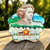 Changsha Juzizhou Tou Yuelu Wen Academy Crea Calcomanías de Refrigerador de Madera Marea Nacional Creativa Souvenirs Turísticos Tridimensionales de Tres Capas
