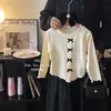 Camiseta de Primavera y Otoño para Niñas Moda Infantil de Marca de Tendencia de Personalidad para Niños Estilo Coreano Dulce Lazo Ribete de Volantes Camiseta Interior