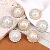 Chanel Abrigo Torre Cien Perlas Botón de Camisa Suéter de Gama Alta Cárdigan de Lana Pijama Hebilla Decorativa de Botón
