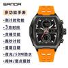 Reloj electrónico deportivo juvenil Sanda, resistente al agua y a la moda, luminoso y de silicona, ideal para hombres.