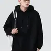 Sudadera con Capucha de Color Puro Nueva para Primavera y Otoño para Hombres y Mujeres Sudadera Holgada Oversize para Pareja Sudadera Pulóver de Bolsillo de Manga Larga