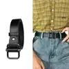 Cinturón para Hombre Sin Agujeros Estilo Coreano Casual Versátil Moda Estudiante Cinturón de Cintura Simple Artístico Retro para Mujer