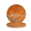 Decoración de Fiesta de Cumpleaños con Globos de Acuarela Suministros Balón de Fútbol Rugby Béisbol Plato de Papel Vaso de Papel Arreglo de Vajilla