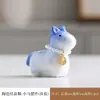 Adorno Cerámico de Caballo Giratorio con Esmalte de Cristal - Figura Giratoria Atrae-Dinero y Alivia el Estrés - Mascota de Té Auspiciosa para Escritorio