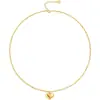 Amazon Cadena de Paperclip Chapada en Cobre Transfronteriza Collar de Perlas Barrocas de Imitación Luz Colgante Redonda Collar de Lujo para Mujeres