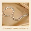 Pulsera Personalizada Yinlian de Plata de Ley S925 Frijol Estrellado Doble Capa Cápsulas de Arroz Brillantes Joyería de Cadena Apilada de Alta Gama