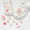 Decoraciones Creativas de Resina con Forma de Lazo, Caramelos de Leche Imitación Estilo Macaron, Dijes de Resina para Zapatos tipo Clogs al por Mayor