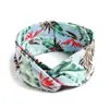 Diadema Bohemio Ins Versátil Elegante Nudo Cruzado Diadema Deportiva de Yoga Estampada Versión Ancha para Mujeres con Coronilla Alta