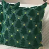 Fundas de Almohada Navideñas y de Pascua Más Vendidas Transfronterizas, Fundas de Almohada Jacquard Frescas Tridimensionales, Decoración Sencilla de Pascua