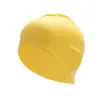 Touca de natação de silicone com proteção auricular explosiva transfronteiriça unissex de cabelo longo com logotipo impresso Touca de natação de silicone para adultos