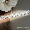 Em estoque Novo Lolita Bordado Solúvel Em Água Lace Leite Seda Único Lado Flor Onda Lace Lace Código De Barras