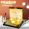 Suporte de Exibição Luminoso Trapezoidal Suporte de Exibição para Skincare Rack de Exibição para Cosméticos Sala de Transmissão ao Vivo Suporte de Exibição Acrílico Personalizado,