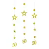 Guirlanda de Número Estrela Dourada Brilhante Rose Gold Multicolor 13 16 18 25 30 40 50 60