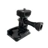 Soporte de base adhesiva ajustable 1/4 antivibración rotación de 360 grados linterna de grabadora de conducción casco plano de arco