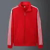 Sudadera con cremallera estilo cárdigan con cuello alto, engrosada para abrigar, diseño versátil, con tres franjas, top casual, unisex, y adecuada para parejas