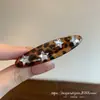 Presilha de Cabelo Estrela com Strass de Acetato Estampa de Leopardo Vintage 2026 Novo Modelo Versátil Presilha para Franja e Cabelo Solto