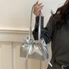 Bolsa Balde Satchel de Moda Nicho para Mulheres 2024 Nova Tendência Bolsa de Ombro com Cordão Moderna Bolsa Transversal Casual e Simples