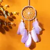 Decoración para el Hogar Colgante para Habitación con Corazón Girly Atrapasueños Sencillo Luz Nocturna Tejido a Mano Regalo de Cumpleaños Cielo Estrellado