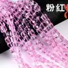 10 lotes de cuentas cúbicas de cristal cuentas cuadradas de vidrio 4/6/8 mm cuentas cuadradas de azúcar materiales para accesorios de joyería DIY