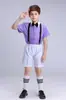 Ropa de Presentación para Coro Infantil de Niños Traje de Pantalón con Tirantes Vestido para Niño Ropa de Presentación para Recitación de Poesía Anfitrión