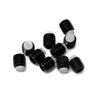 Tornillos de fijación hexagonales de acero inoxidable 304 M3-m12 con extremo de goma, alambre superior de goma de nailon, cabezal de plástico y émbolo de resorte.