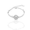 Nuevo Pulsera Popular Color Oro Rosa Ocho Corazones Ocho Flechas Circonita Simple para Mujer Pulsera de Cristal Coreano