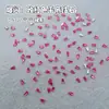 Gemas para decoración de uñas de zirconia cúbica color rojo rosa, formas variadas, diseños deslumbrantes y únicos, accesorios para decoración de uñas DIY