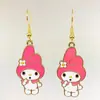 Pendientes Lindos de Kuromi y My Melody de Venta Caliente Transfronteriza, Moda Tendencia y Adorable, Accesorios para Orejas de Dibujos Animados Personalizados Europeos y Americanos