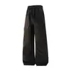 Pantalones Cargo Retro Americanos Multibolsillos para Hombre, Holgados, Rectos, Casuales, Resistentes al Desgaste para Exteriores, Pantalones Largos Tácticos