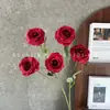 Flores artificiales, rosa de burbuja de 5 cabezas, para arreglos florales de boda, exhibiciones florales decorativas, decoración del hogar, escaparates y exportación al por mayor