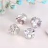 Accesorios para lazo garra de circonita sintética garra sencilla con taladro de palo de remolque accesorios para el cabello diy material para accesorios para el cabello