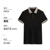Camisa polo de moda con solapa de color contrastante, camisa publicitaria, bordado para hombre, transpirable, secado rápido, manga corta, ropa de trabajo, logo