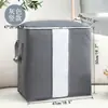 Caja de Almacenamiento para Colchas Amazon Transfronteriza Ventana Transparente Bolsa para Organizar Ropa Bolsa para Empacar al Mudarse Bolsa de Almacenamiento para Colchas del Hogar