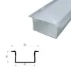 Luz linear LED, luminária linear, canal de alumínio linear embutido, luminária de teto de camada dupla montada na superfície e oculta para guarda-roupa, canal de luz linear