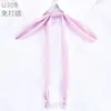 Corbata de lazo jk sin nudos raíz de pluma gigante estilo universitario femenino corbata estudiante uniforme académico foto de graduación flor de cuello uniforme escolar lazo
