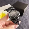 Nuevo Reloj para Hombre con Correa de Cerámica Negra y Esfera Personalizada de Calavera, Estilo Deportivo, Reloj de Moda para Hombre, Accesorio de Moda