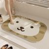 Alfombrilla de Piso Anillo de Seda para Baño Lavable Hueca Antideslizante para Baño Alfombrilla Resistente a la Suciedad Anticaída