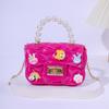 2023 Internet Trendy Jelly Bag Handmade Patch DIY Mini Chain Crossbody Bag Bolsa Princesa Portátil Bolsa Moeda Infantil