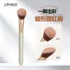 Brocha Angular para Rubor Jonbos, Brocha de Doble Uso para Difuminado Natural, Contorneado, Iluminación y Sombreado de Maquillaje