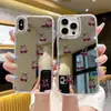 Popular Diseño de Cerezas de Pantalla Completa Estilo Japonés y Coreano Adecuado para iPhone 16, Funda Dura Antideslizante de Cobertura Total, Hermosa Funda de Teléfono con Agujero Grande para Apple 17