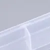 Caja Plástica Pequeña de 4 Compartimentos Caja de Empaque de Polipropileno Caja de Almacenamiento con Tapa para Piezas de Ferretería, Caja Plana Pequeña para Organizar Cuentas de Arroz y Joyería